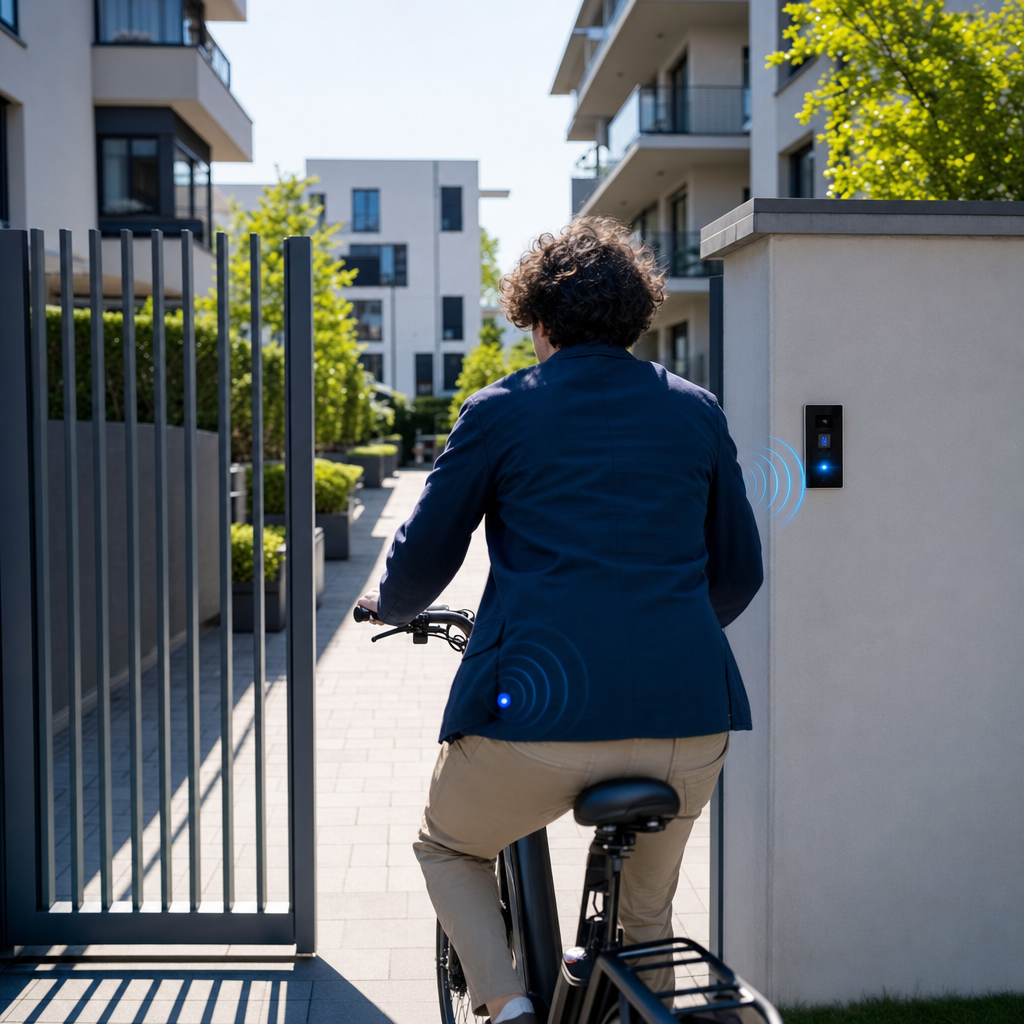 Hands-free BLE — wjazd przez bramę osiedlową bez zatrzymywania się
